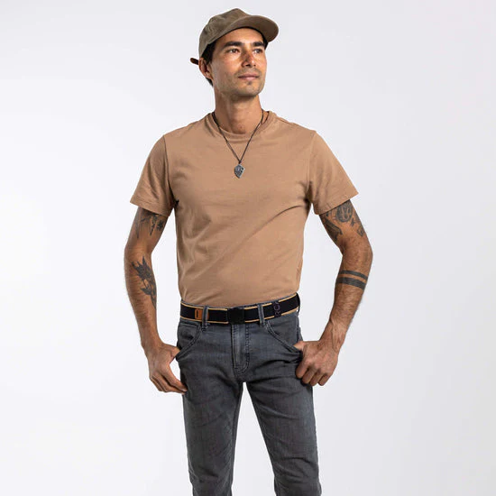 Arcade Blackwood Stretch Belt – Black/Sand - Image 5