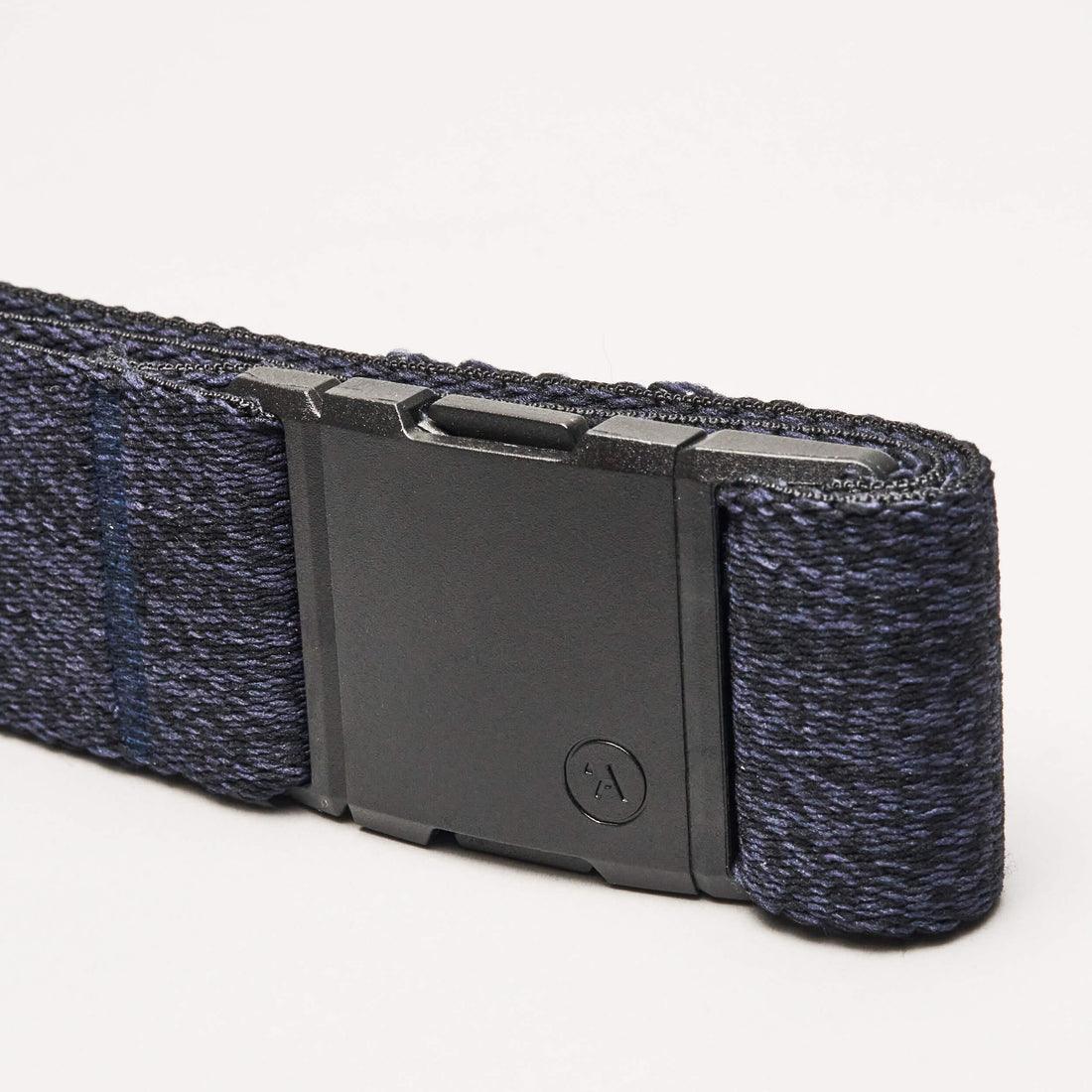 Arcade Atlas Stretch Belt – Heather Navy, Heather Black & Khaki - Image 4