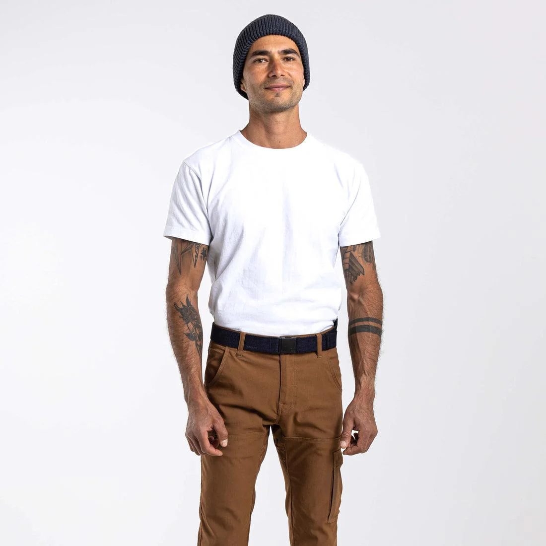 Arcade Atlas Stretch Belt – Heather Navy, Heather Black & Khaki - Image 5