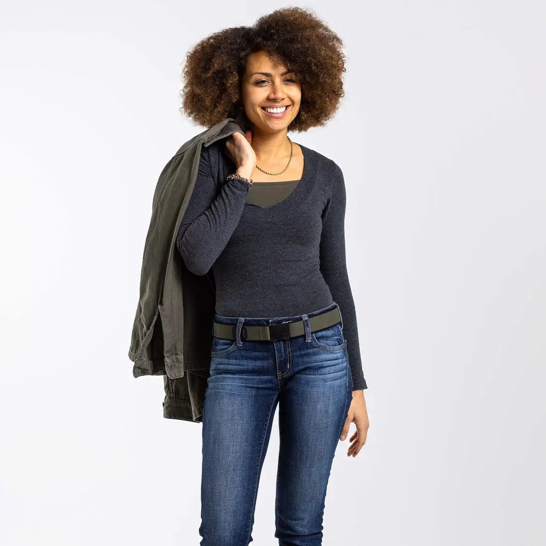 Arcade Blackwood Stretch Belt – Ivy Green/Black - Image 4