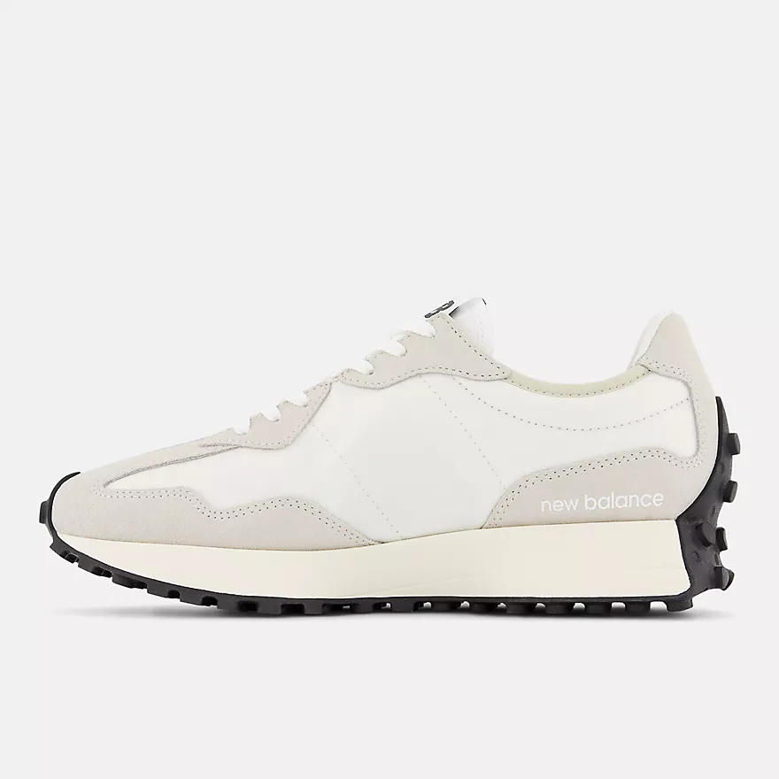 New Balance Women's 327 Sea Salt White/Black Shoes - Image 3
