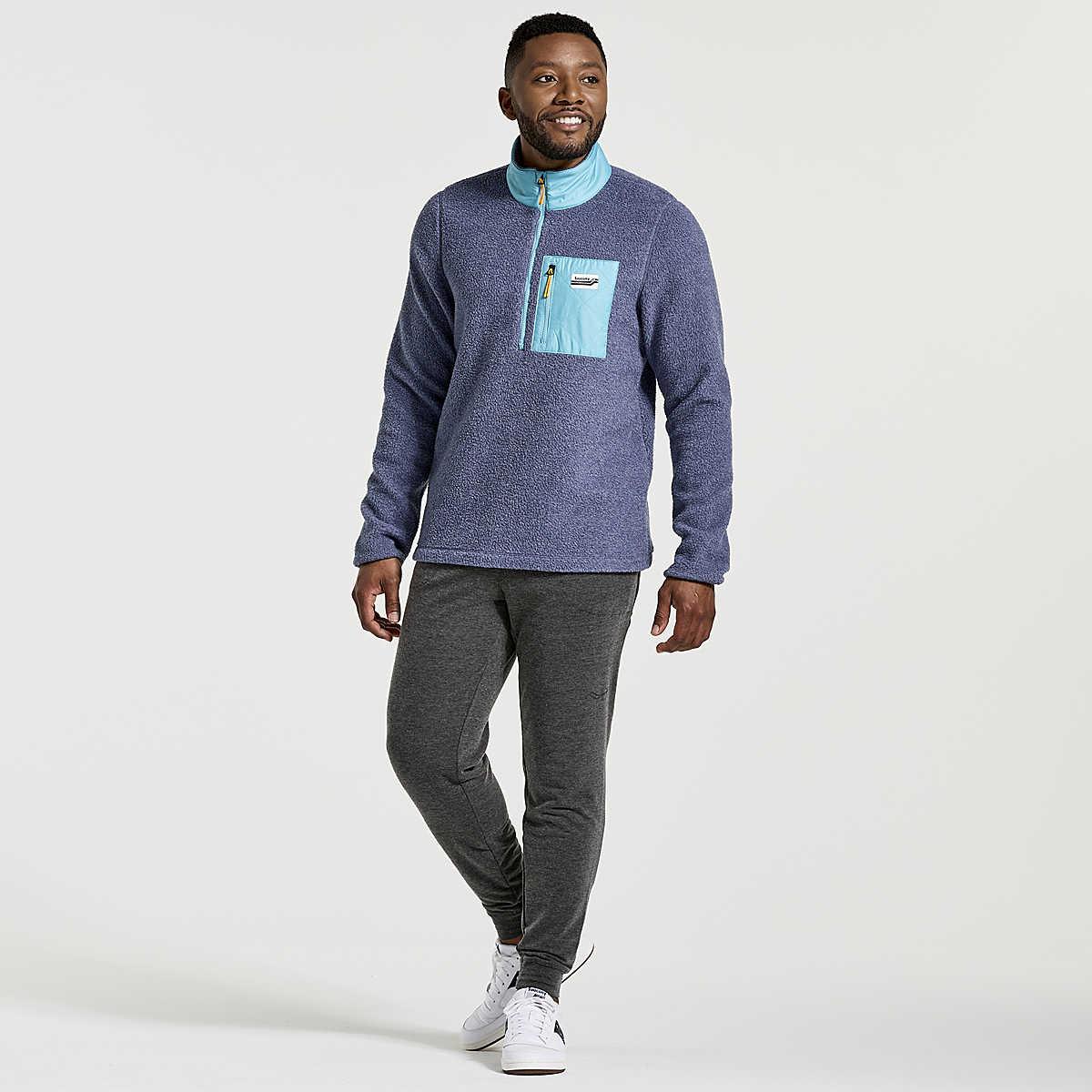 Saucony Men's Rested Sherpa 1/4 Zip Fleece Final Sale - Image 4